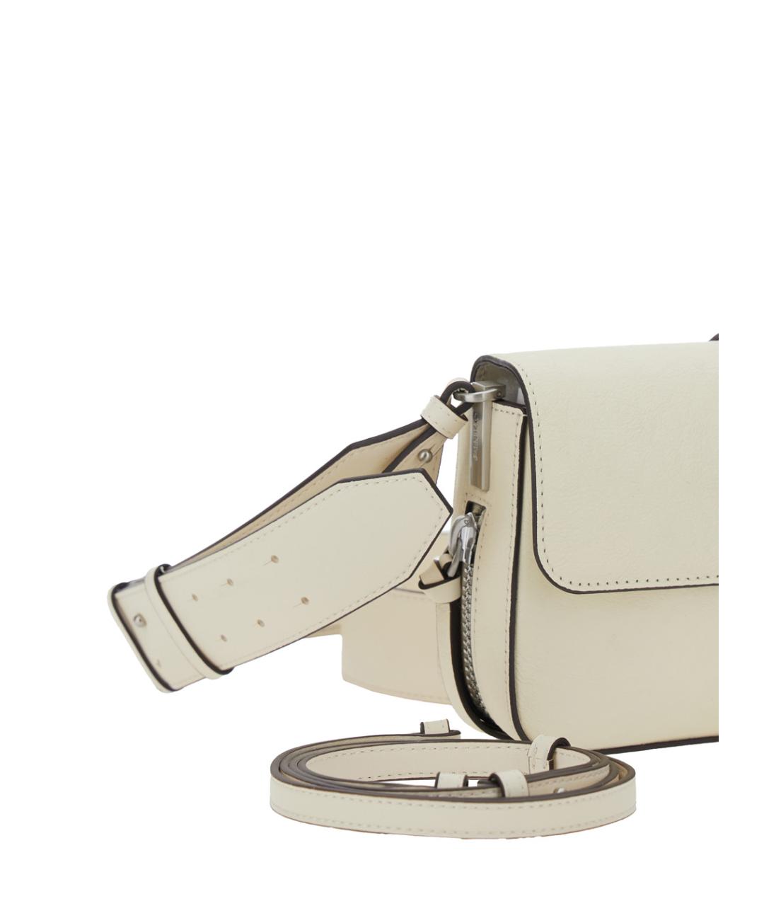 PINKO Белая кожаная сумка через плечо, фото 3