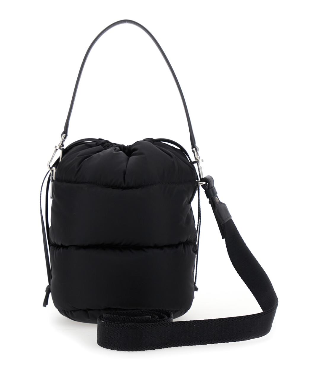 MONCLER Черная синтетическая сумка тоут, фото 2