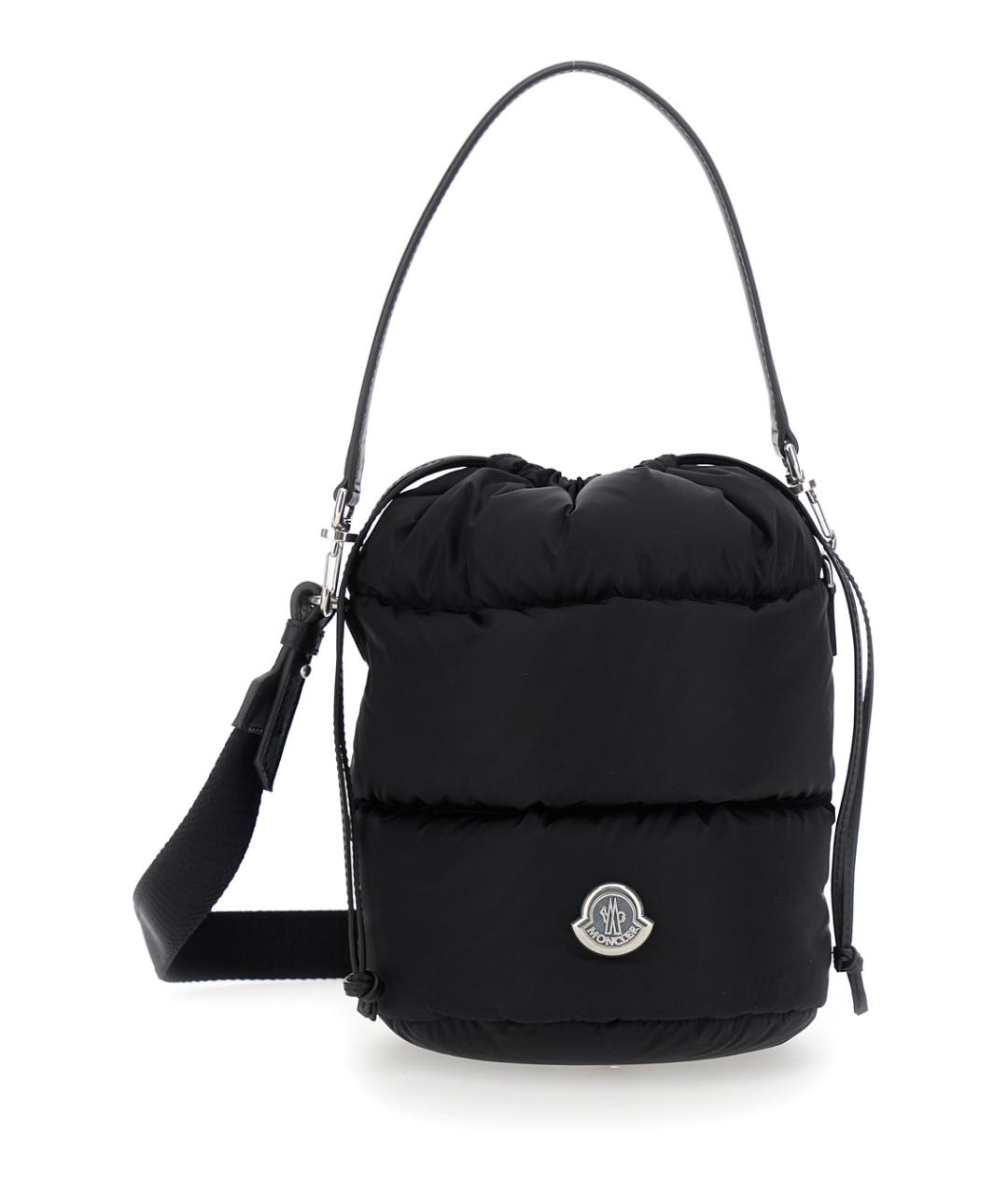 MONCLER Черная синтетическая сумка тоут, фото 1