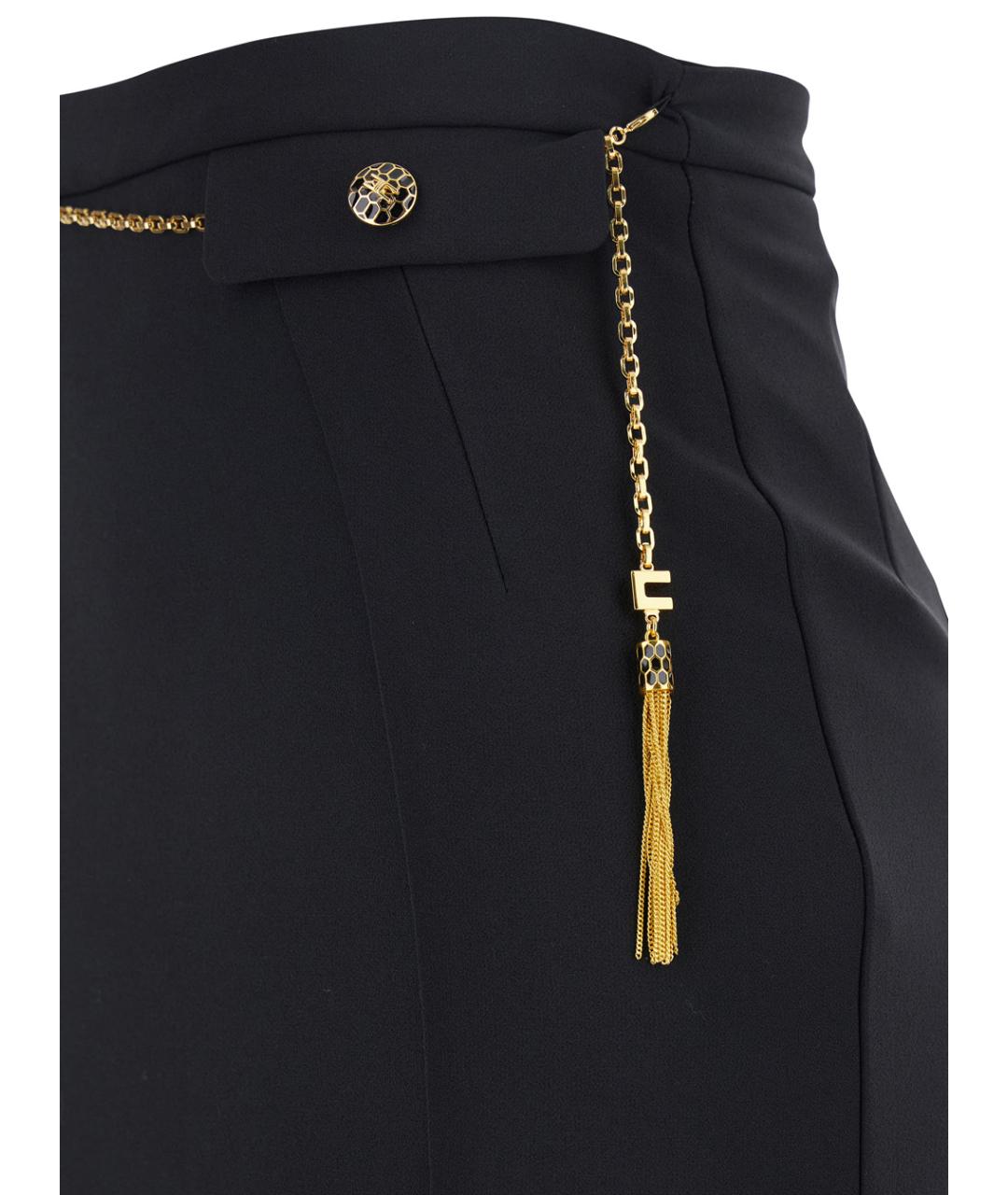 ELISABETTA FRANCHI Черная юбка мини, фото 3