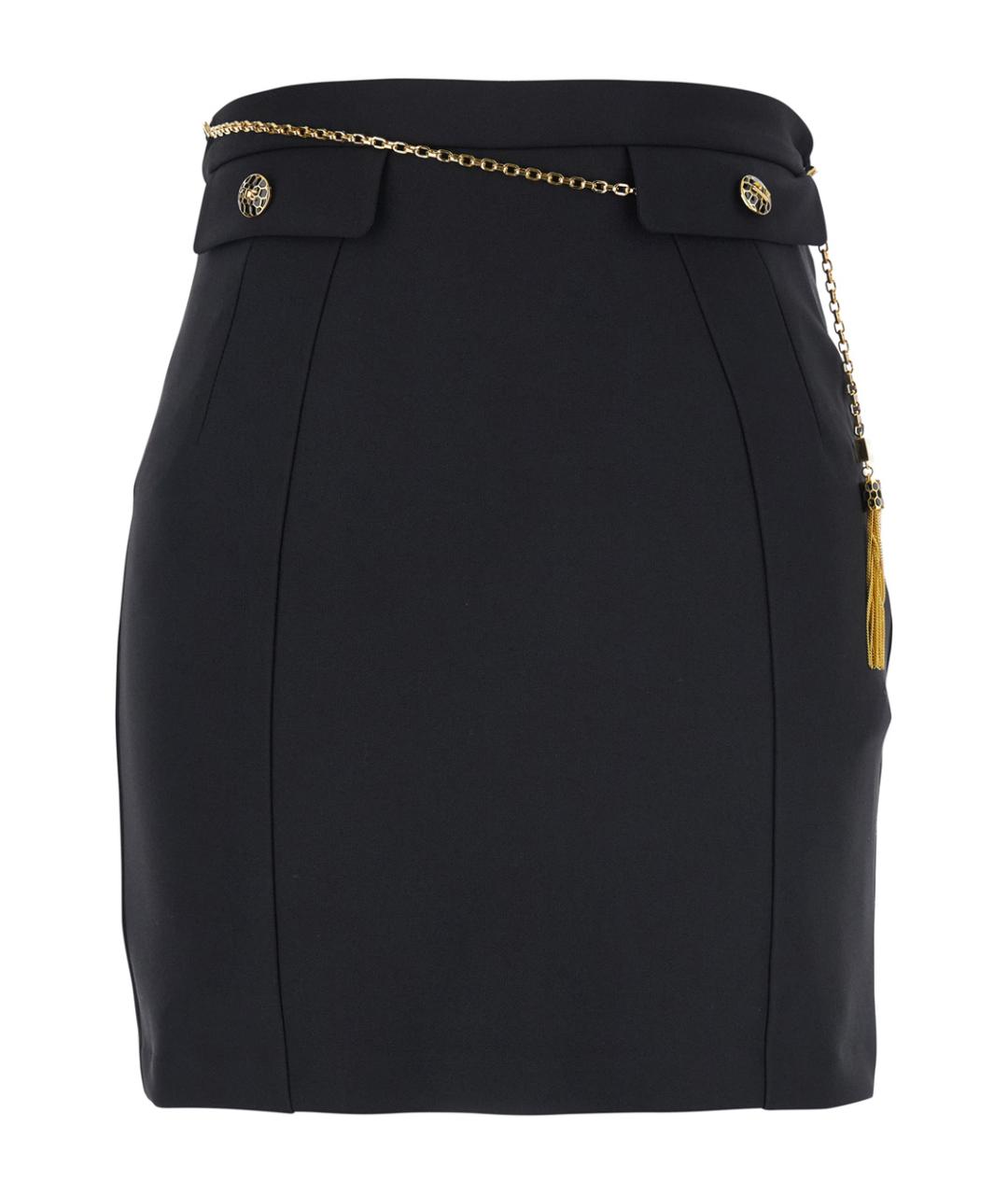 ELISABETTA FRANCHI Черная юбка мини, фото 1