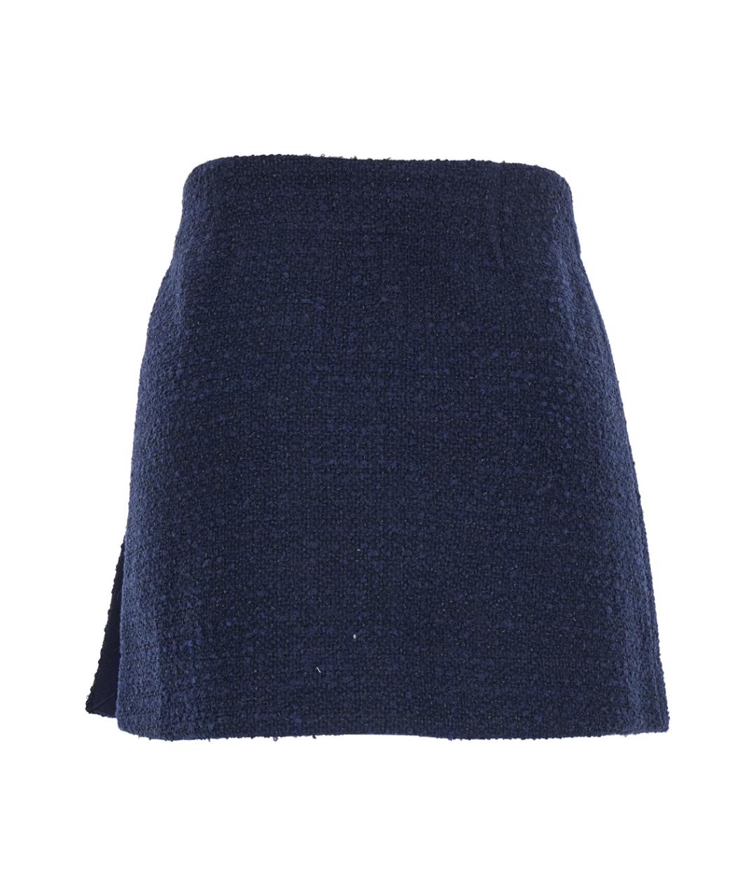 PINKO Синяя полиэстеровая юбка мини, фото 2