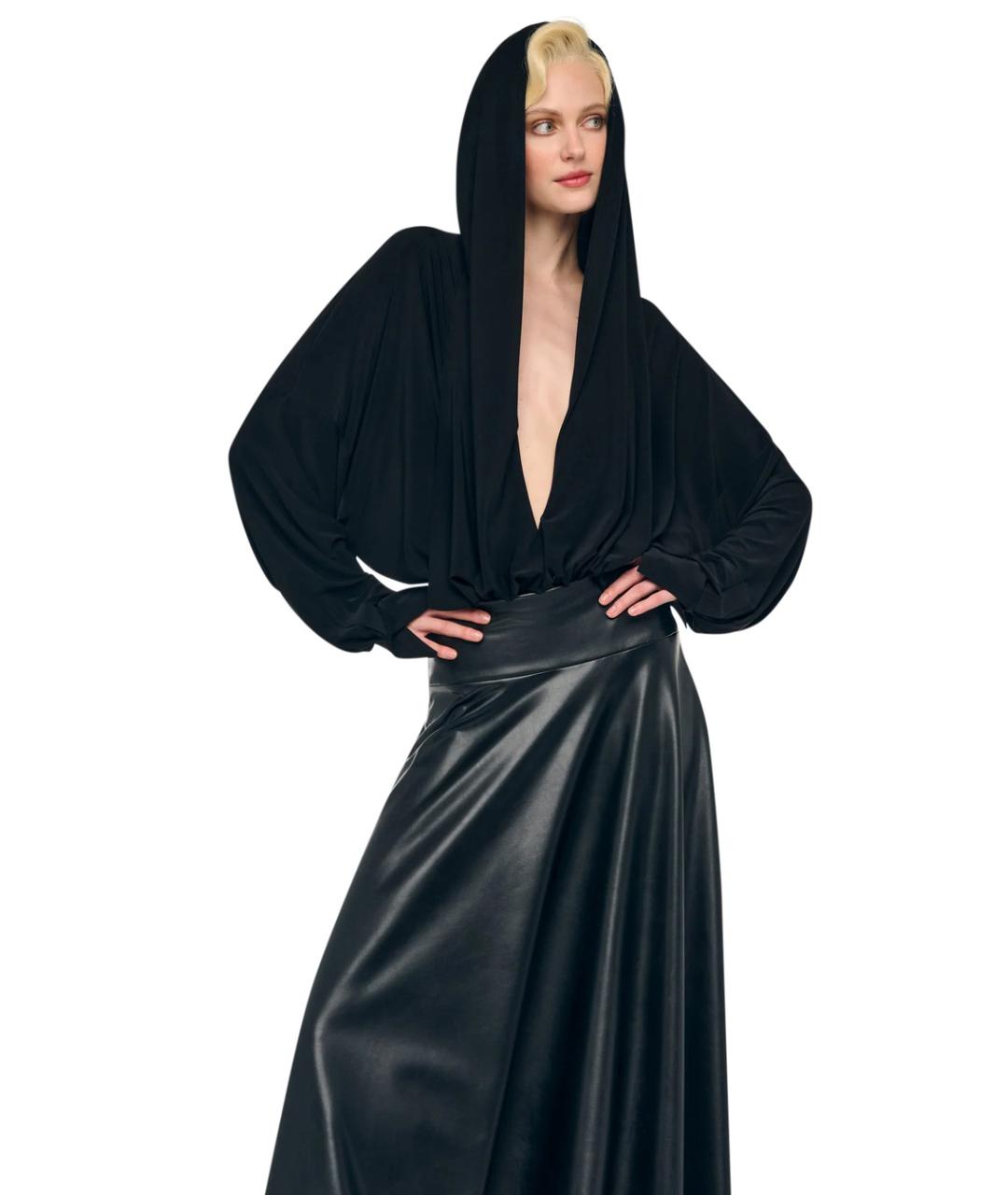 NORMA KAMALI Черная полиэстеровая блузы, фото 3