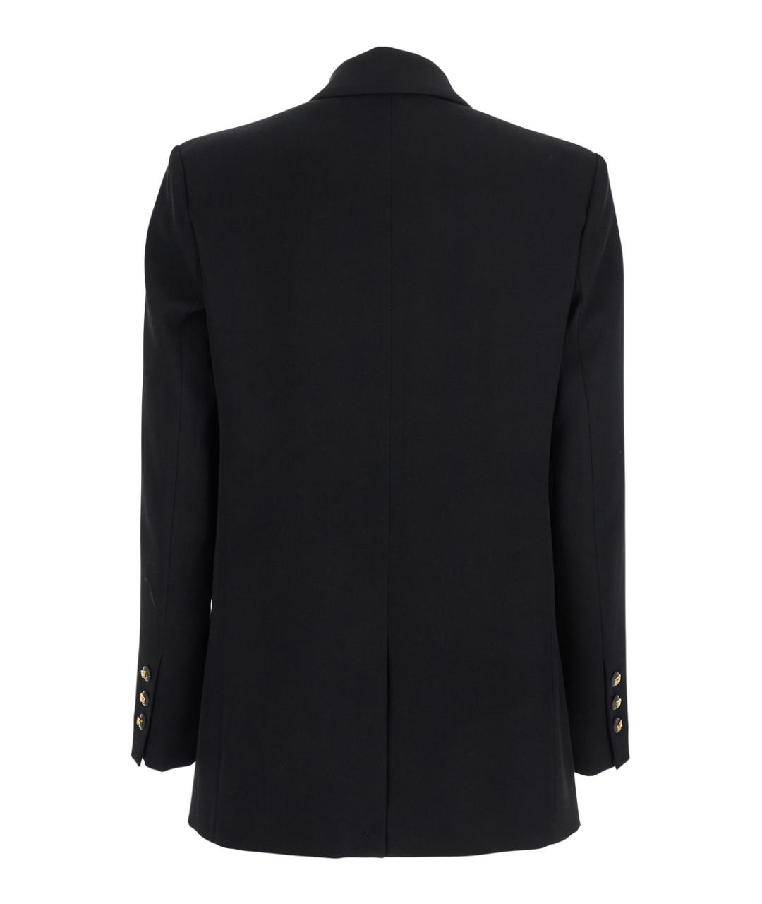ELISABETTA FRANCHI Черный полиэстеровый жакет/пиджак, фото 2