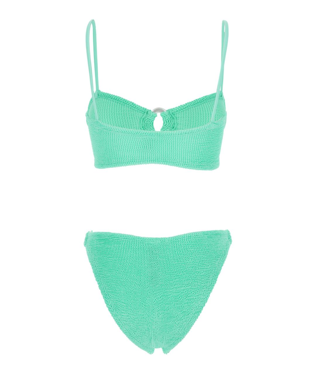 HUNZA G Зеленый полиамидовый купальник, фото 2