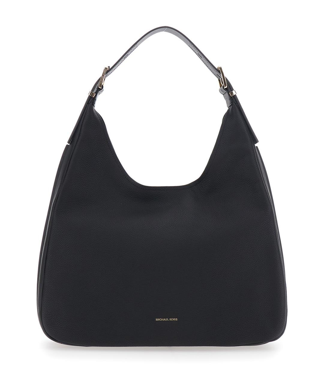 MICHAEL MICHAEL KORS Черная кожаная сумка через плечо, фото 1
