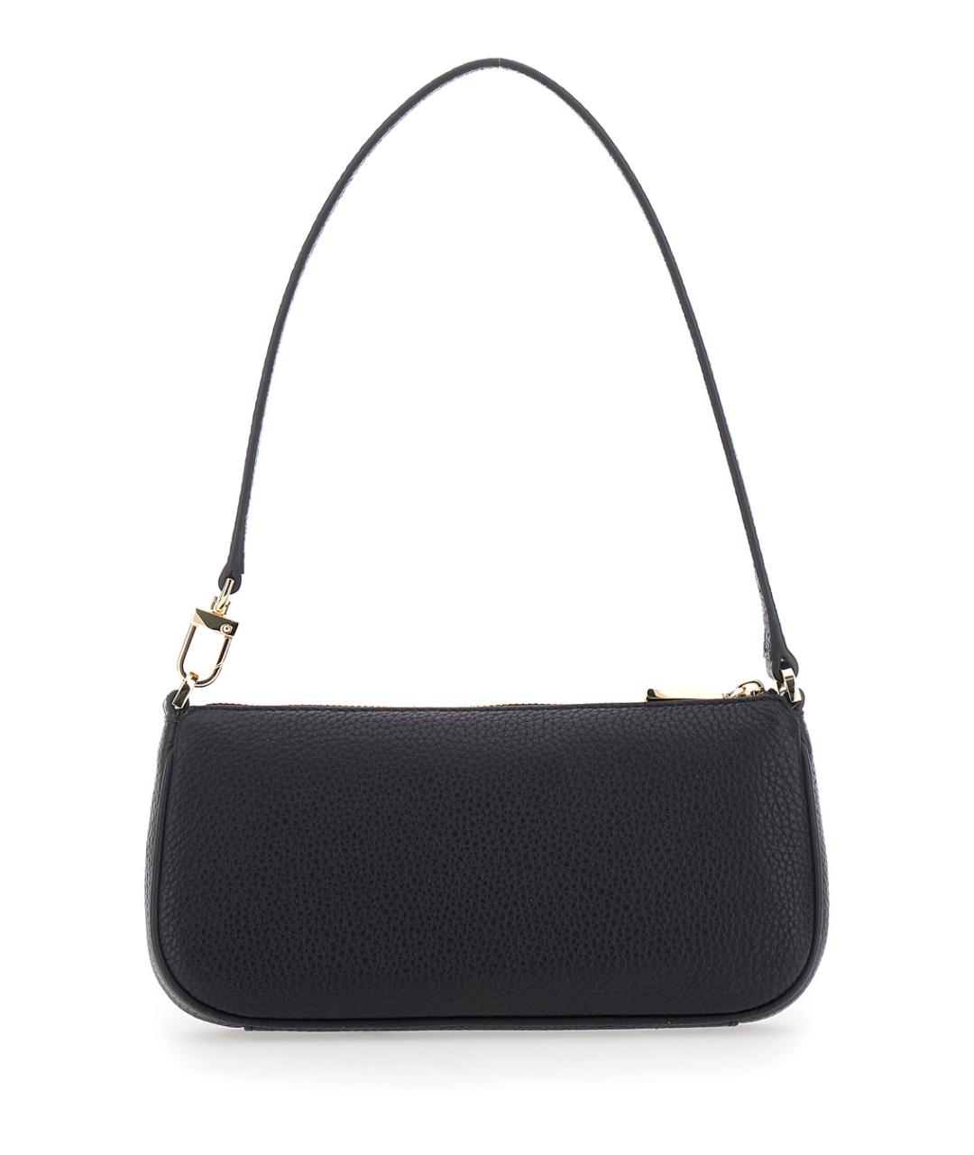 MICHAEL MICHAEL KORS Черная кожаная сумка через плечо, фото 2