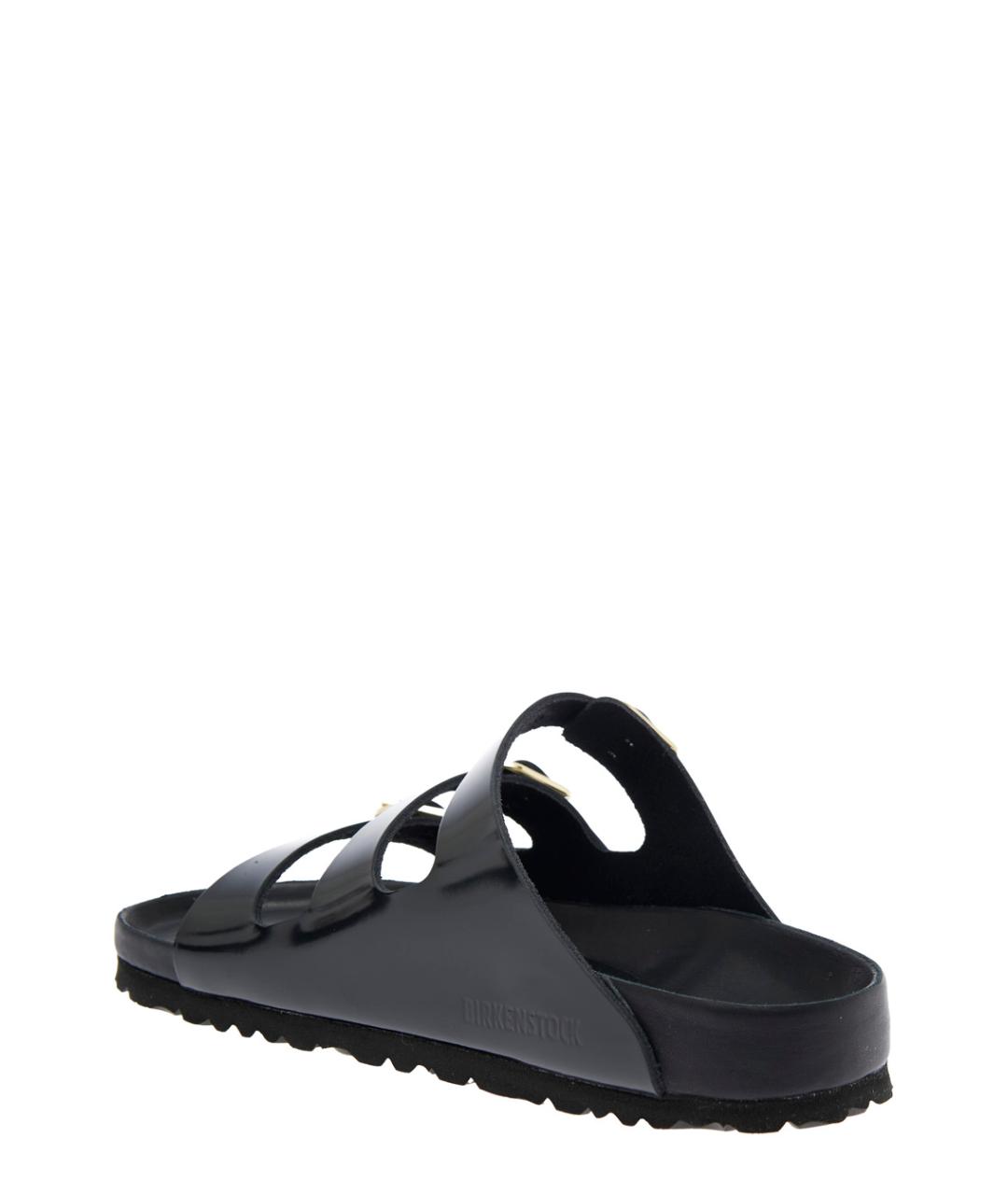 BIRKENSTOCK Черные кожаные сандалии, фото 3