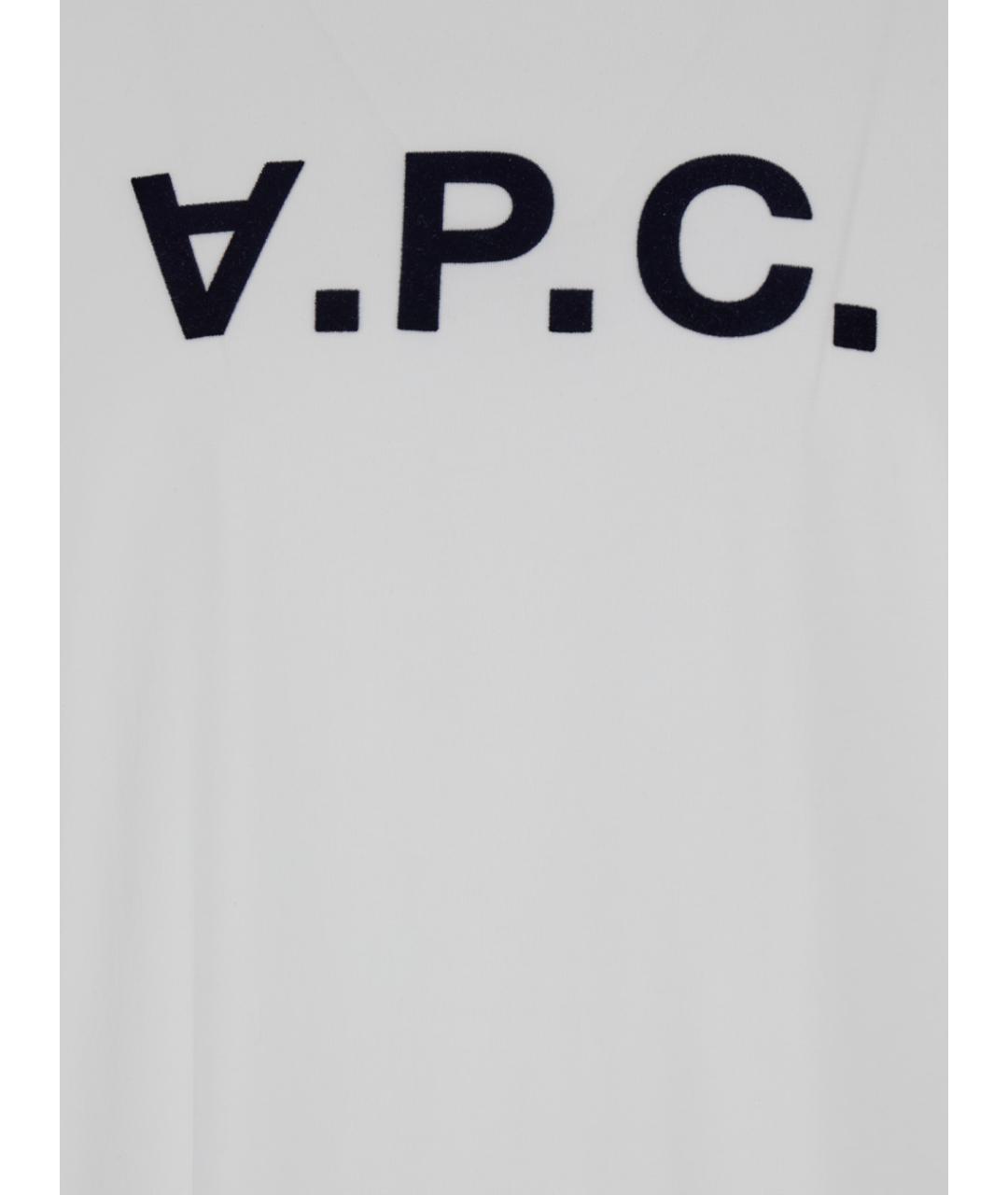 A.P.C. Белая хлопковая футболка, фото 3
