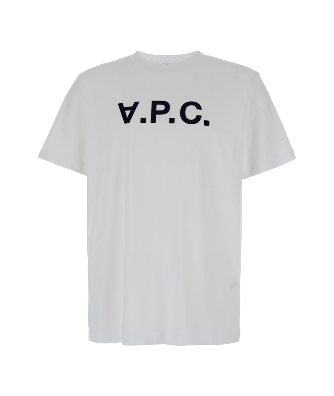 A.P.C. Белая хлопковая футболка, фото 1