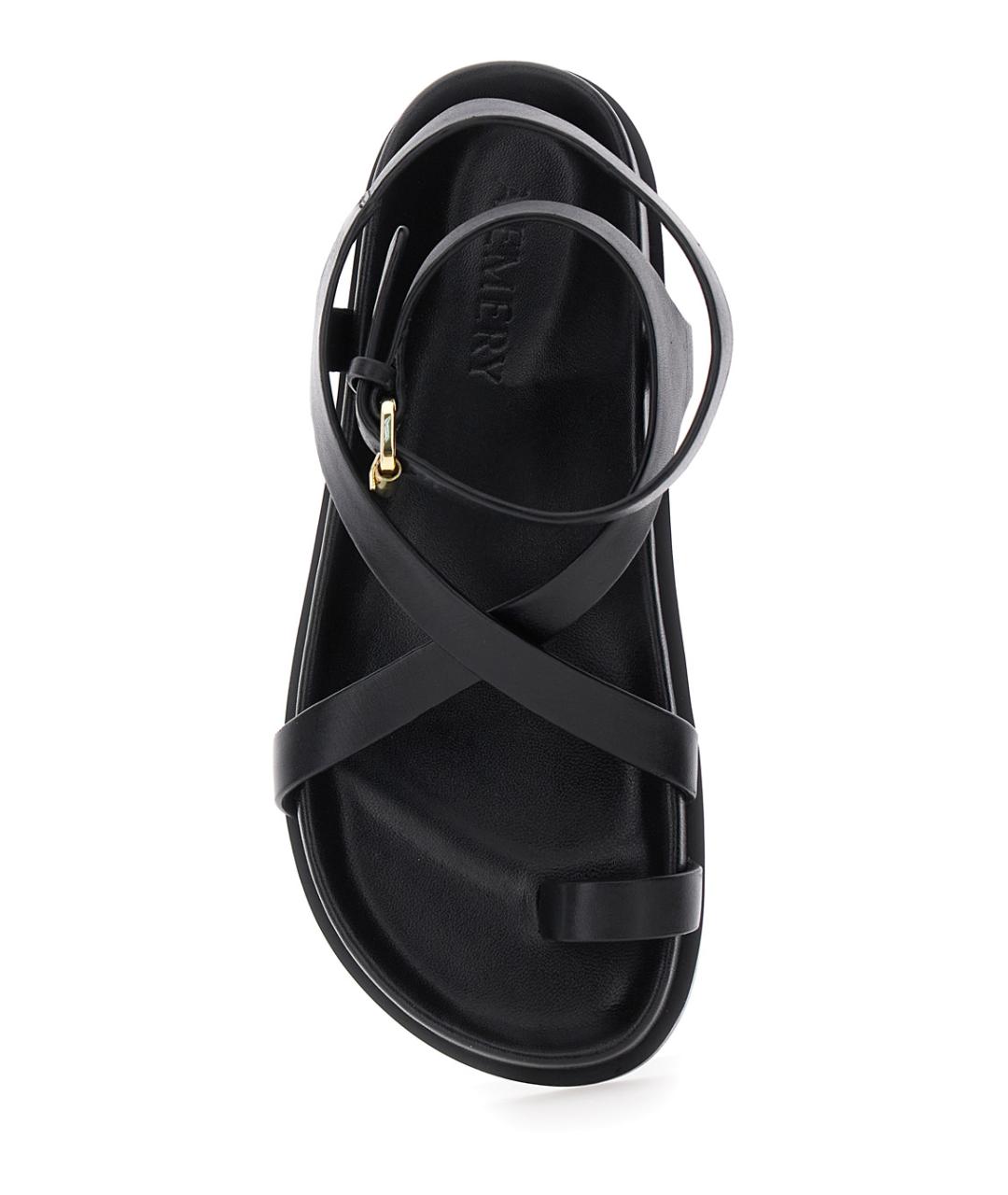 A.EMERY Черные кожаные босоножки, фото 4