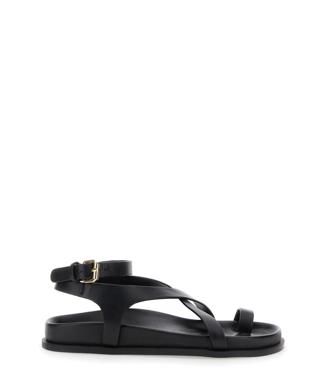 A.EMERY Черные кожаные босоножки, фото 1