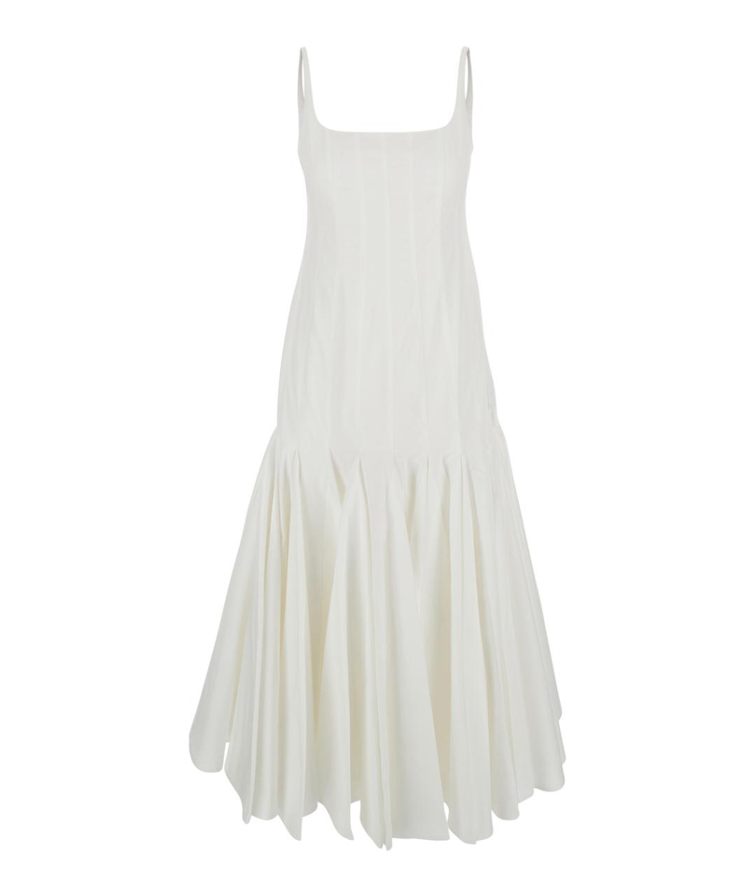 JACQUEMUS Белое хлопковое повседневное платье, фото 1