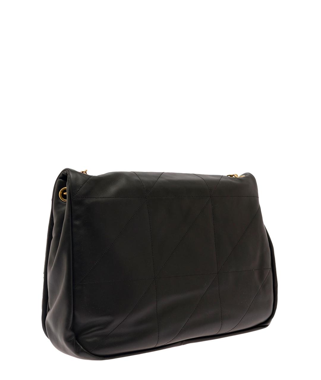 SAINT LAURENT Черная кожаная сумка через плечо, фото 2