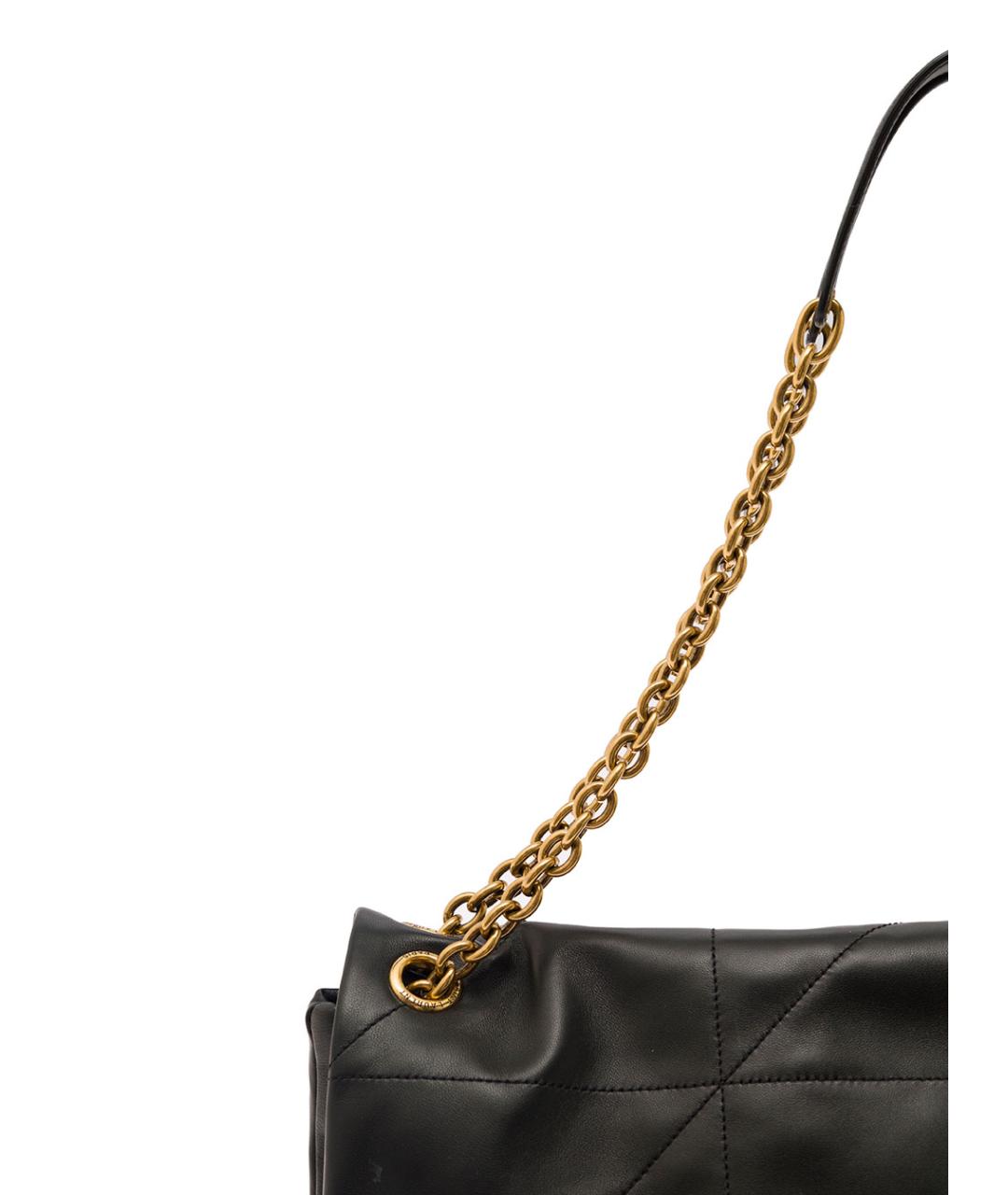 SAINT LAURENT Черная кожаная сумка через плечо, фото 3