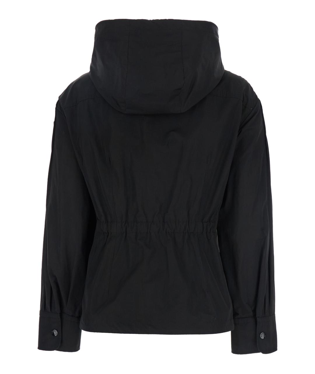 MONCLER Черная полиэстеровая куртка, фото 2