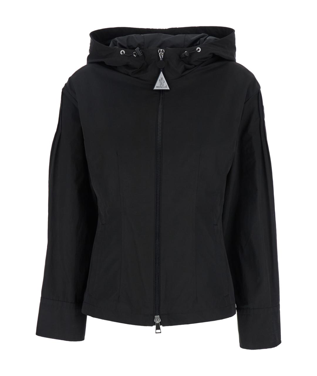 MONCLER Черная полиэстеровая куртка, фото 1