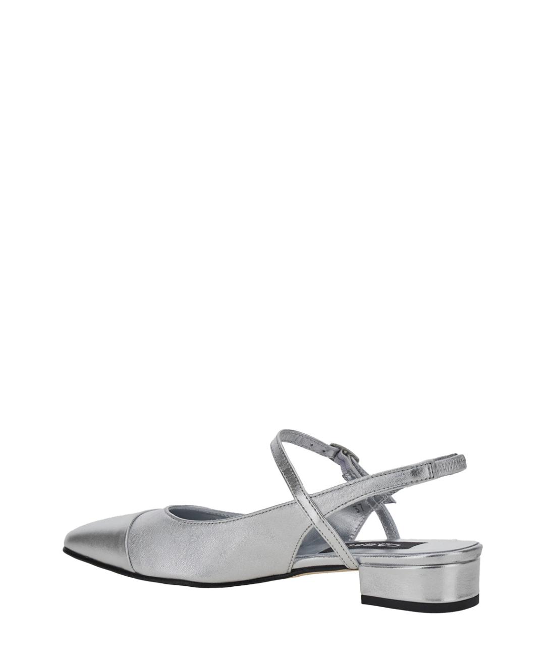 CAREL Серебряные кожаные балетки, фото 3
