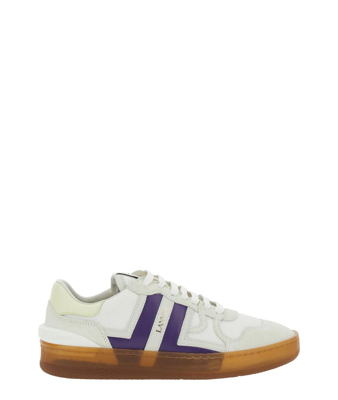 LANVIN Белые кожаные кроссовки, фото 1
