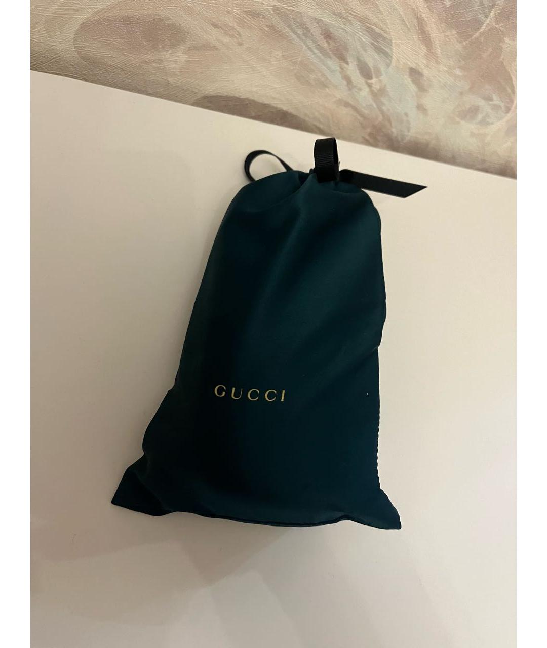 GUCCI Золотые металлические солнцезащитные очки, фото 6