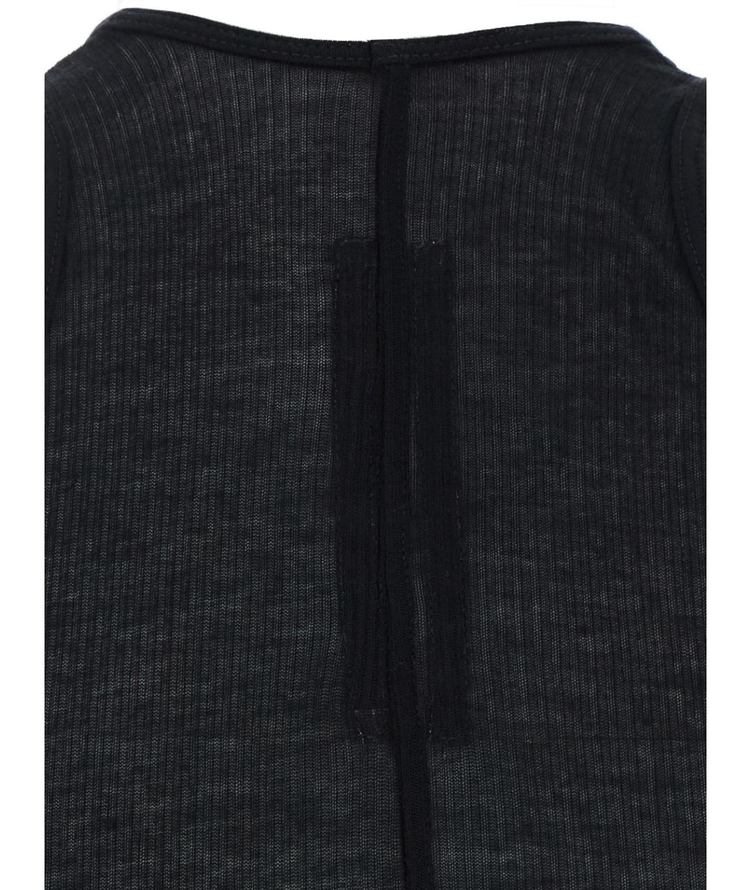 RICK OWENS Черное вискозное платье, фото 3