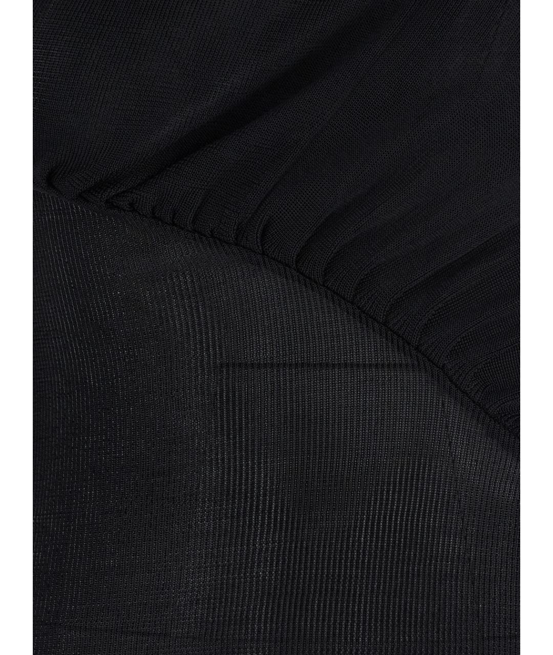 SELF-PORTRAIT Черная вискозная водолазка, фото 3