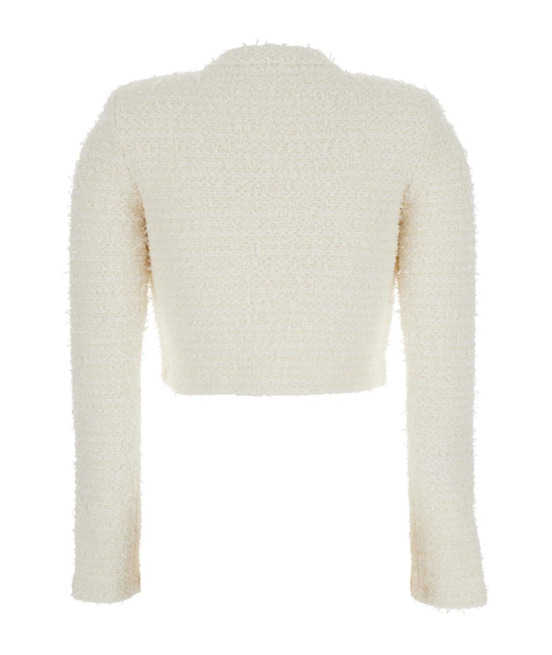 SELF-PORTRAIT Белый хлопковый джемпер / свитер, фото 2