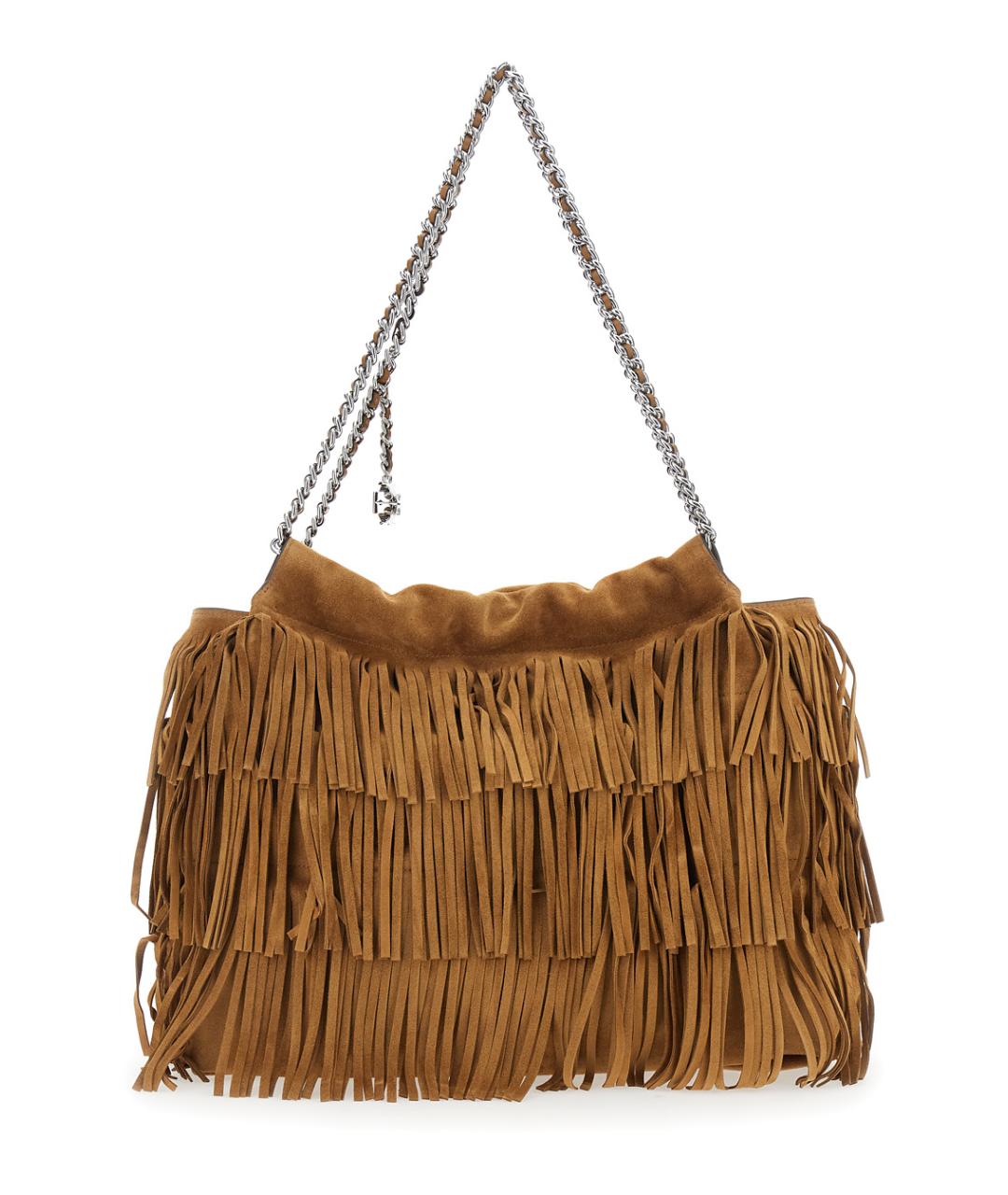 TORY BURCH Коричневая замшевая сумка через плечо, фото 2