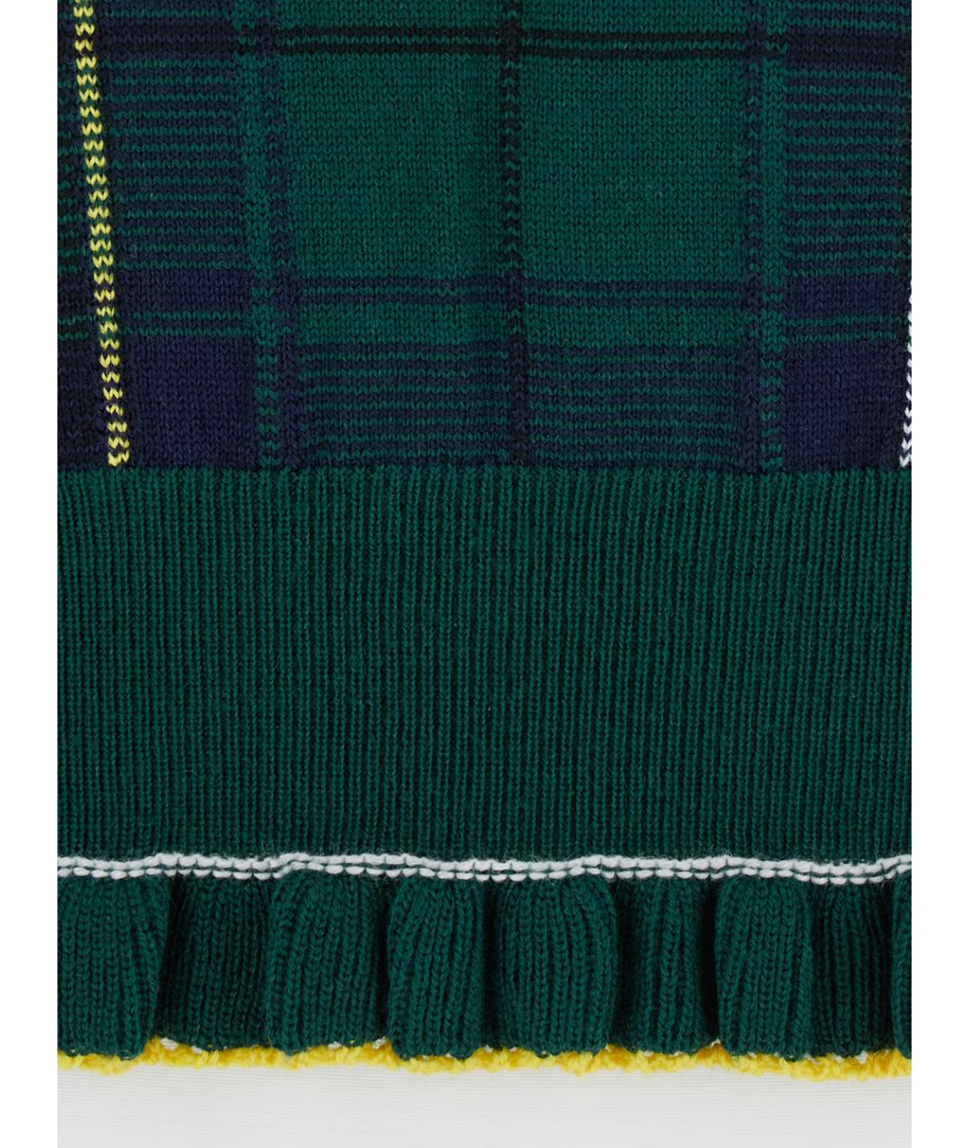 ALEXANDER MCQUEEN Зеленый шерстяной джемпер / свитер, фото 3