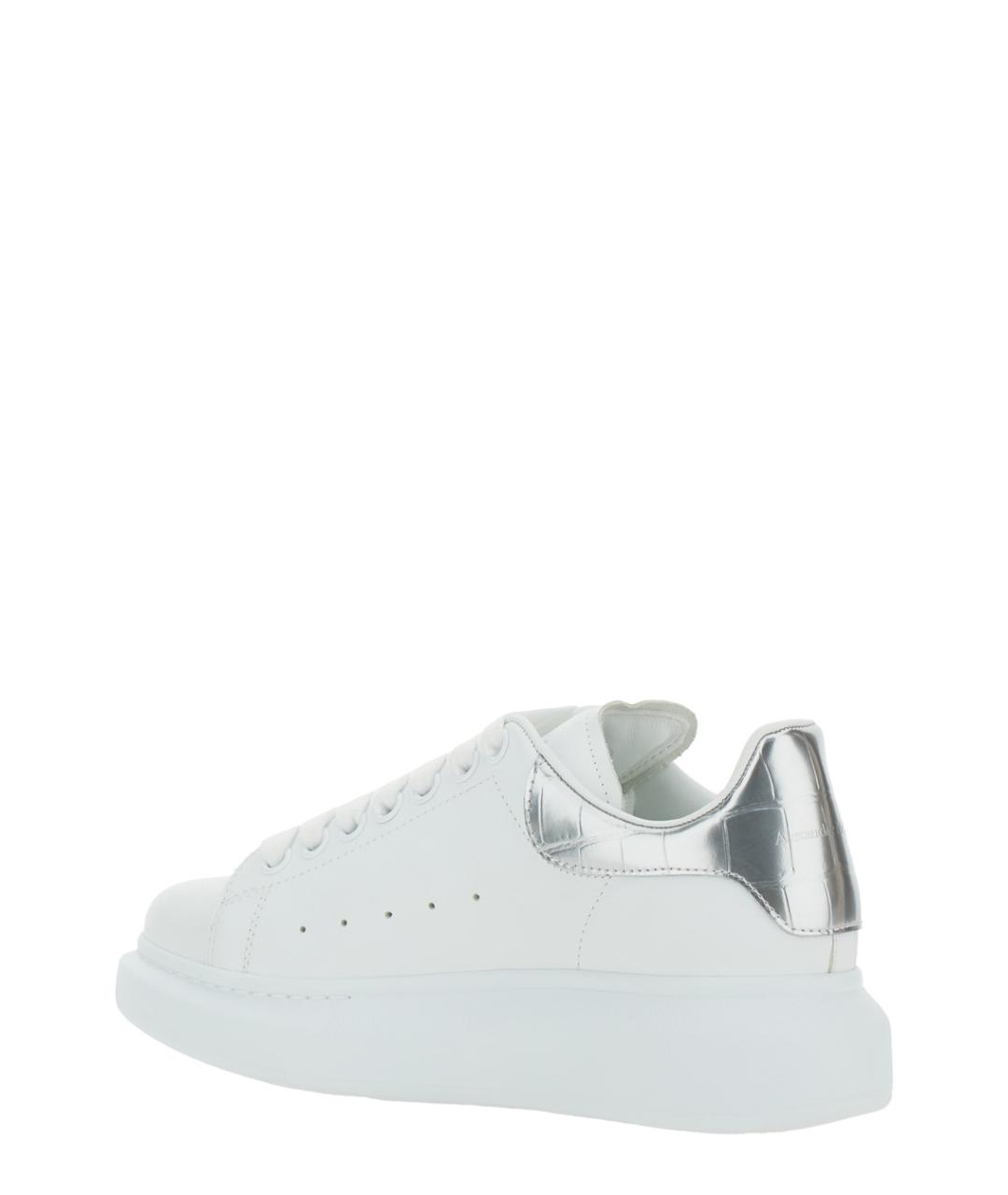 ALEXANDER MCQUEEN Белые кожаные кеды, фото 3