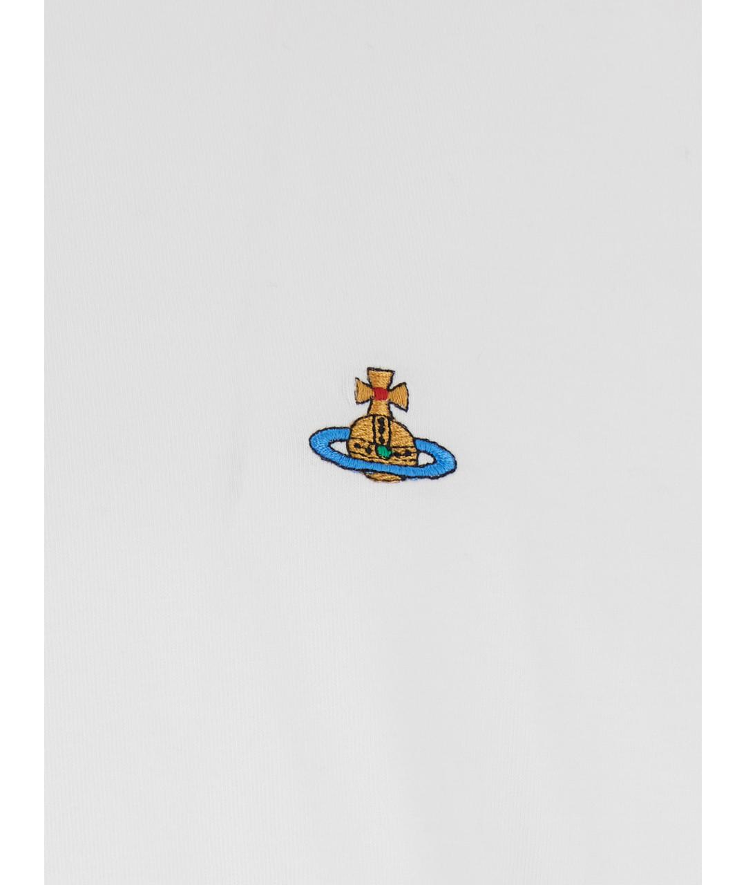 VIVIENNE WESTWOOD Белая хлопковая футболка, фото 3