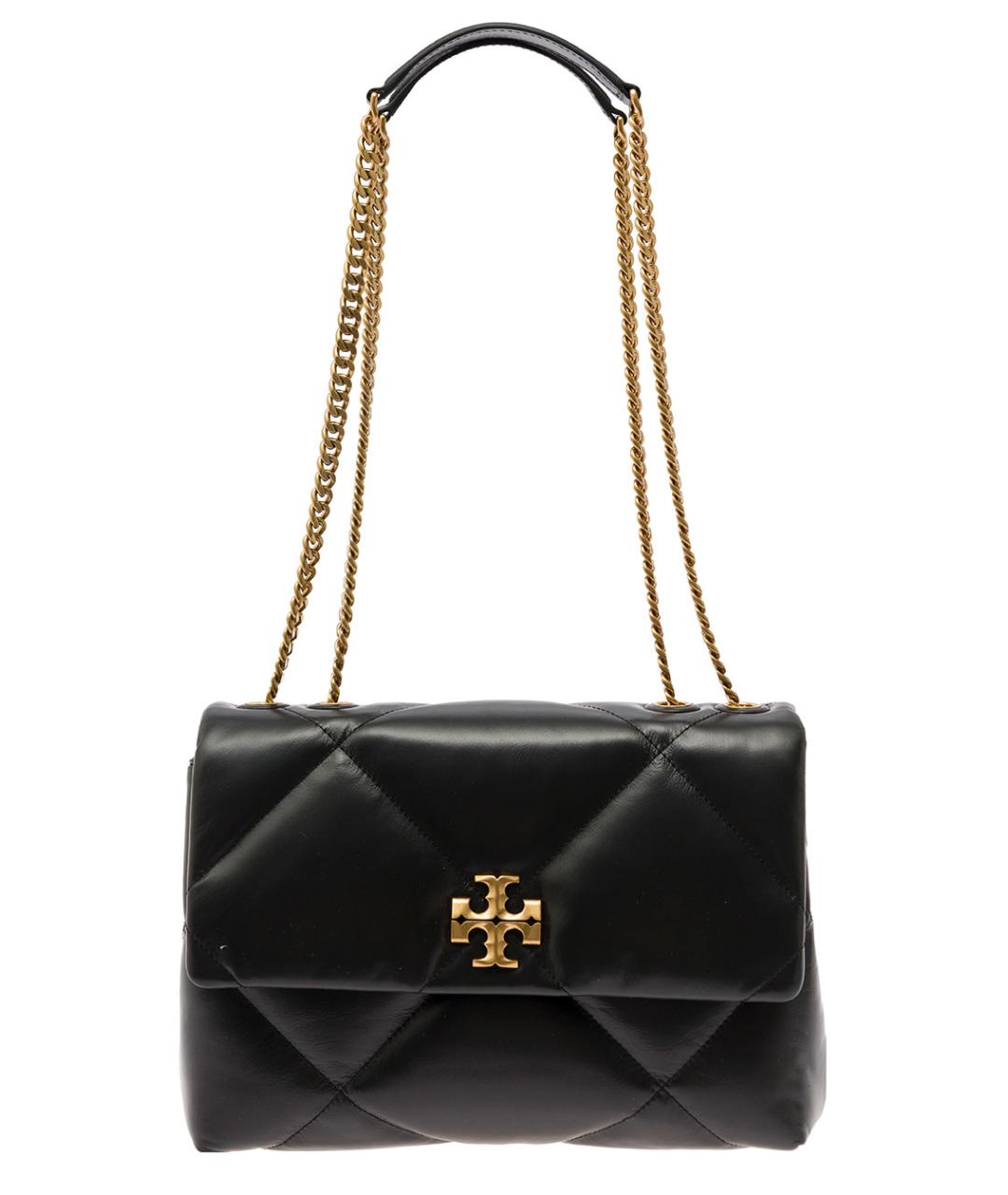 TORY BURCH Черная кожаная сумка через плечо, фото 1