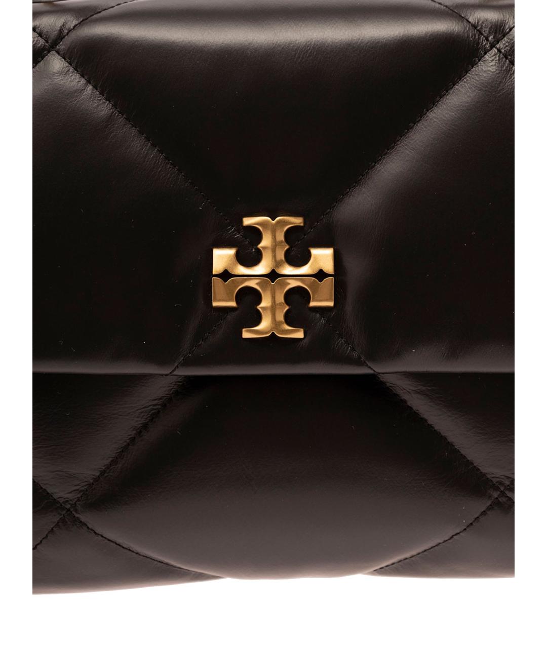 TORY BURCH Черная кожаная сумка через плечо, фото 5