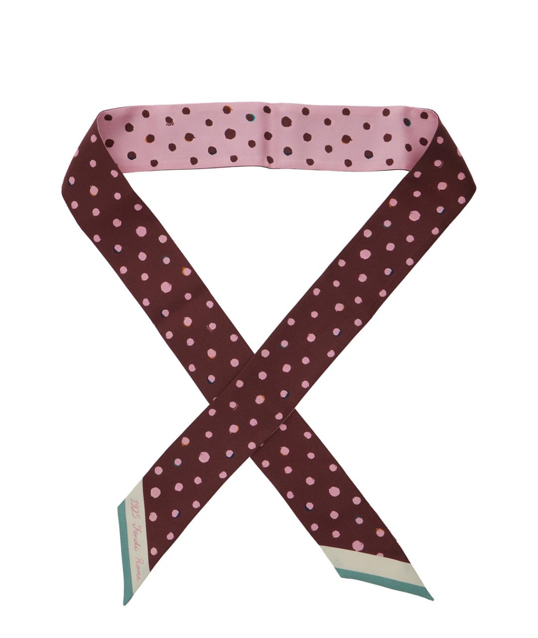 FENDI Мульти шелковый шарф, фото 2