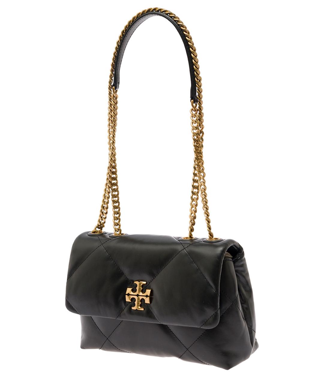 TORY BURCH Черная кожаная сумка через плечо, фото 2