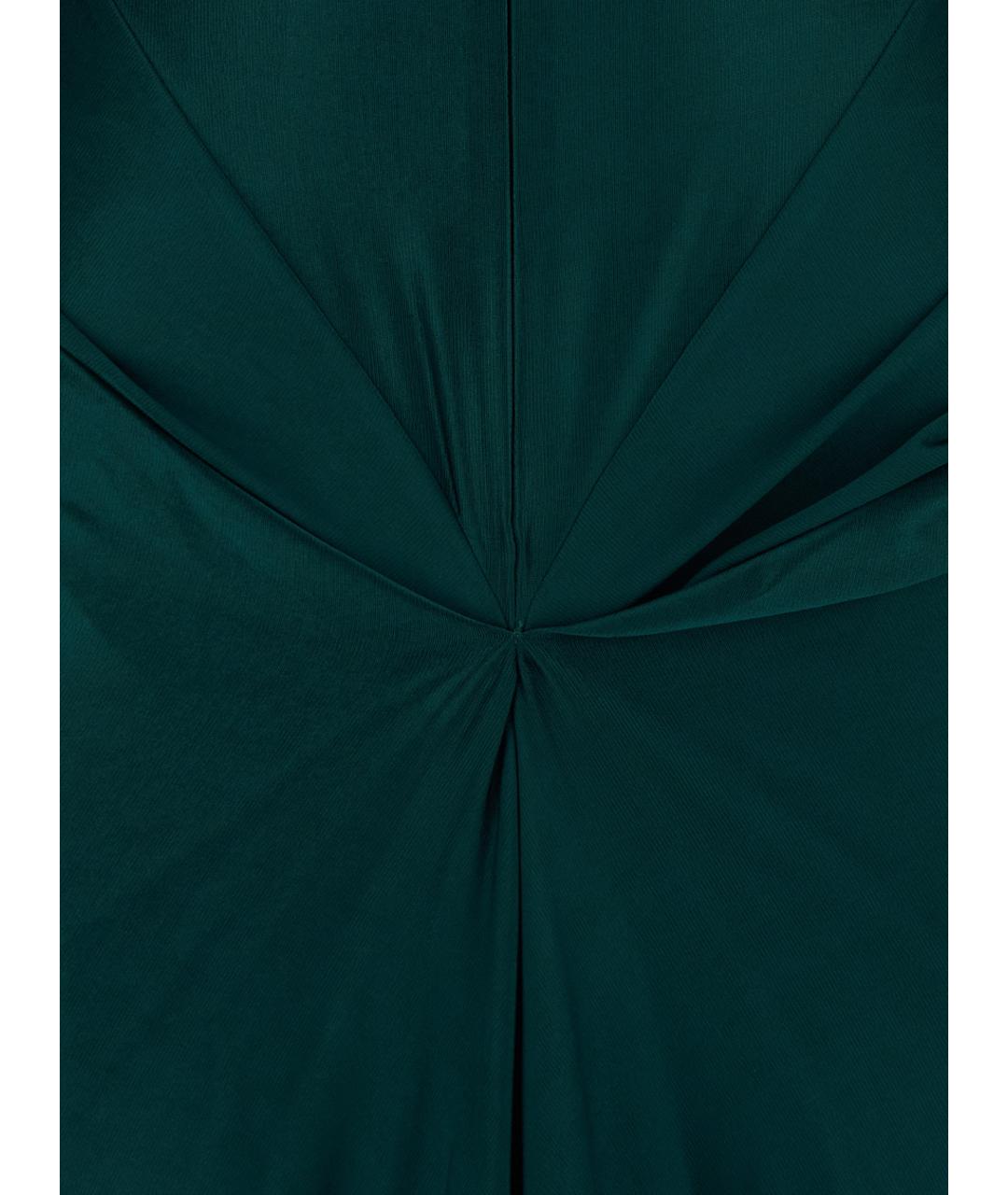 VICTORIA BECKHAM Зеленые вискозное коктейльное платье, фото 3
