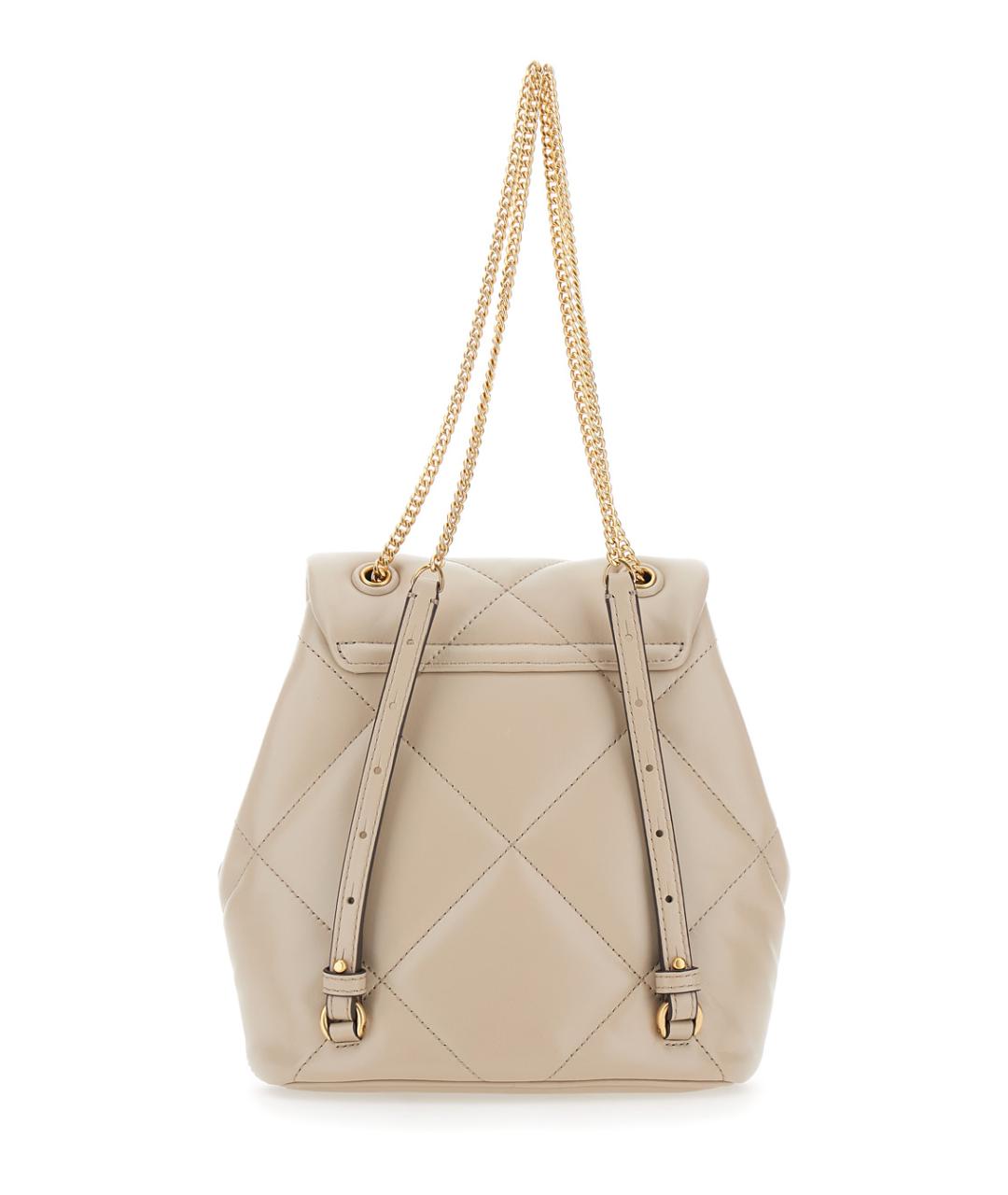 TORY BURCH Бежевый кожаный рюкзак, фото 2