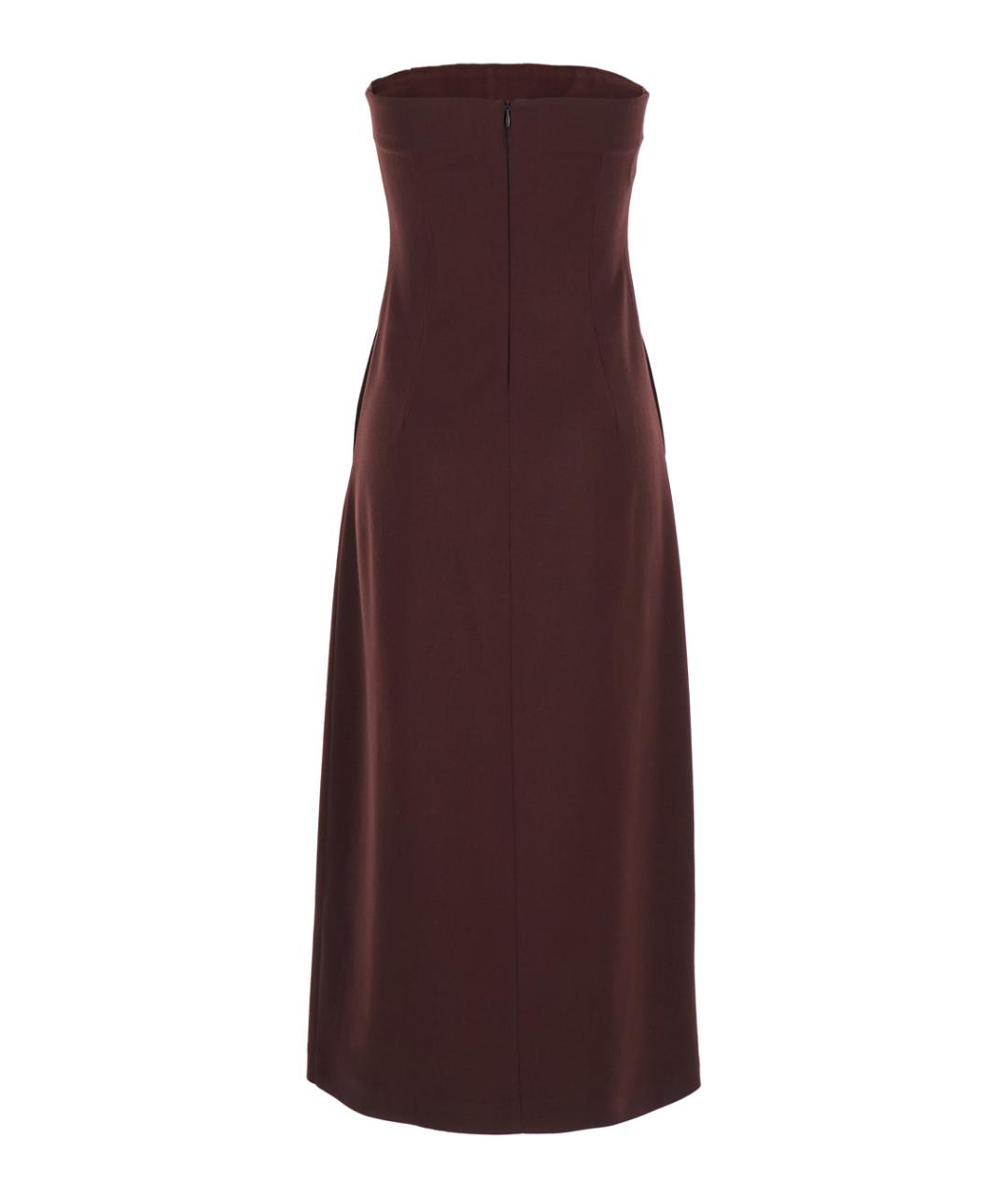 SEMICOUTURE Бордовое полиэстеровое вечернее платье, фото 2