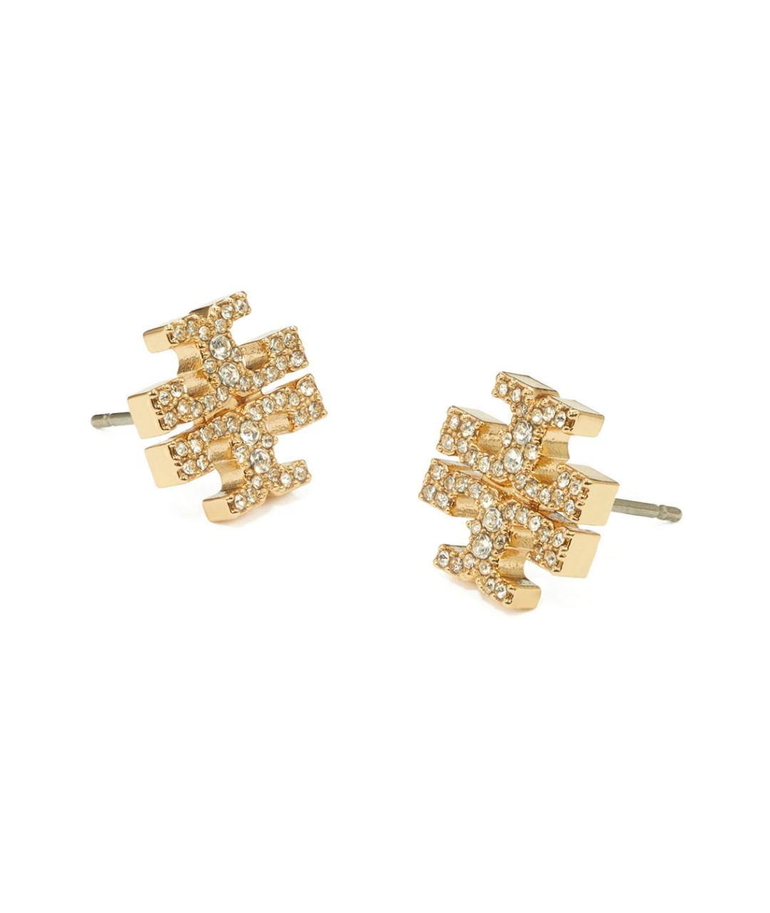 TORY BURCH Золотые металлические серьги, фото 2