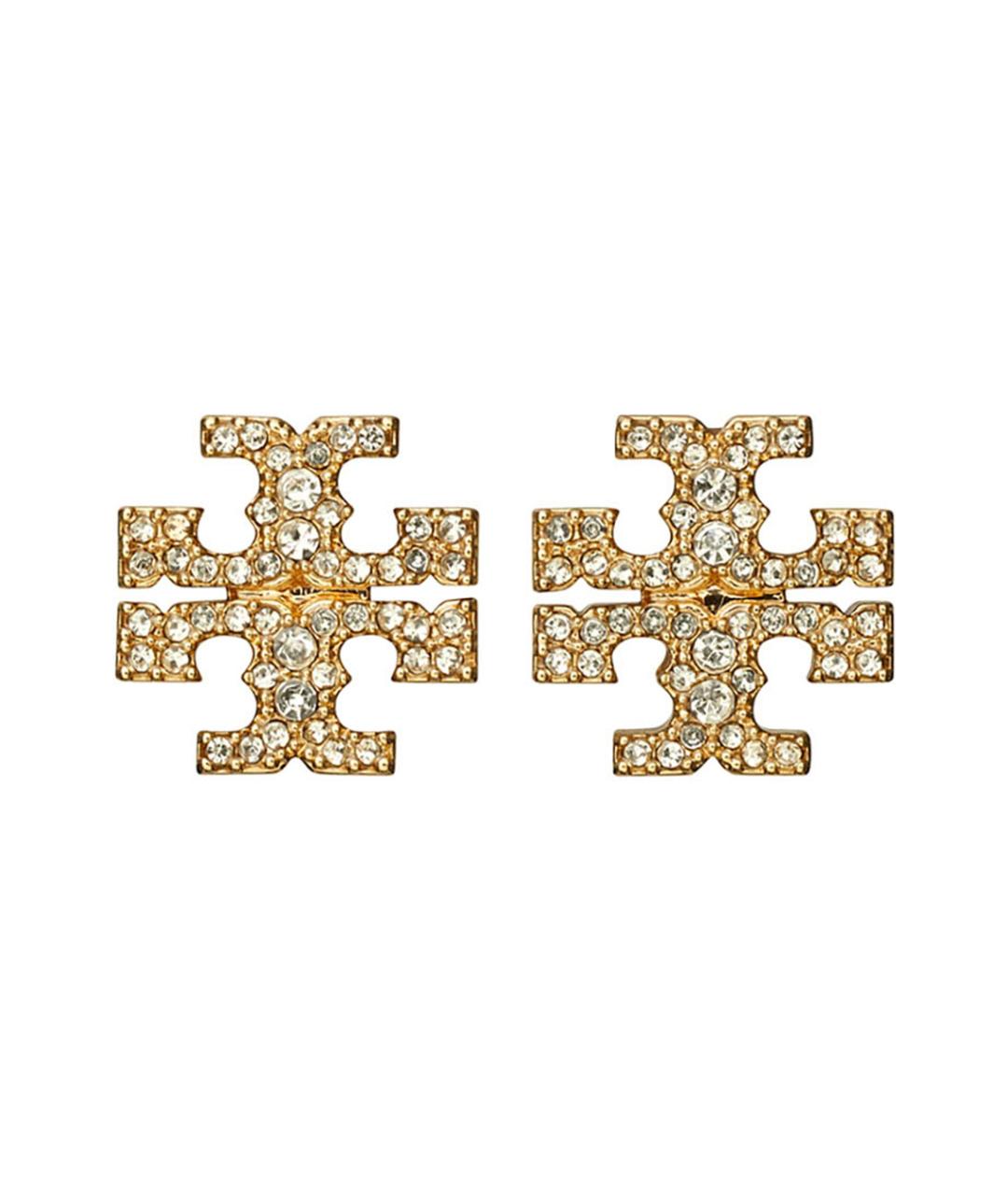 TORY BURCH Золотые металлические серьги, фото 1