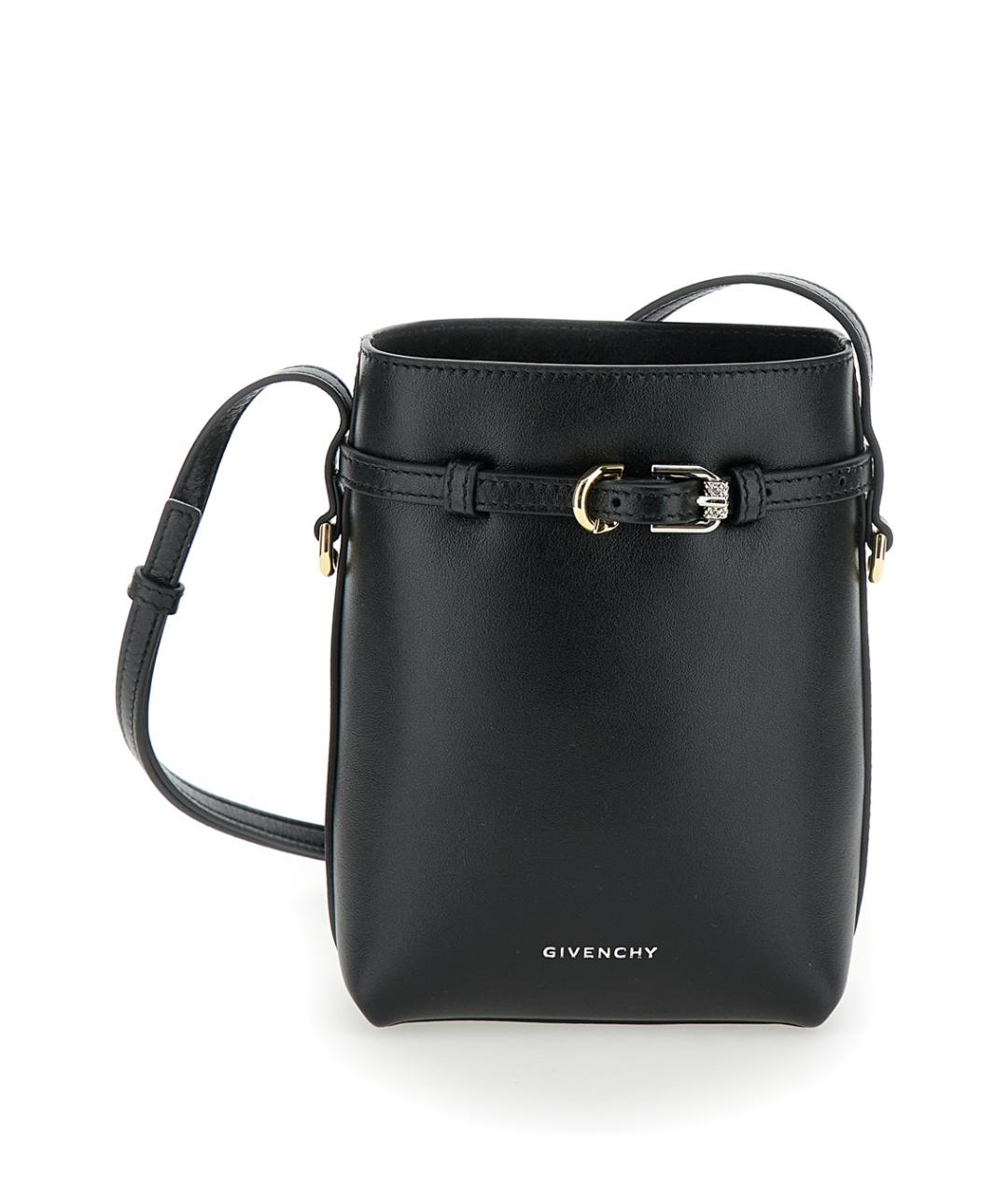 GIVENCHY Черная кожаная сумка через плечо, фото 1