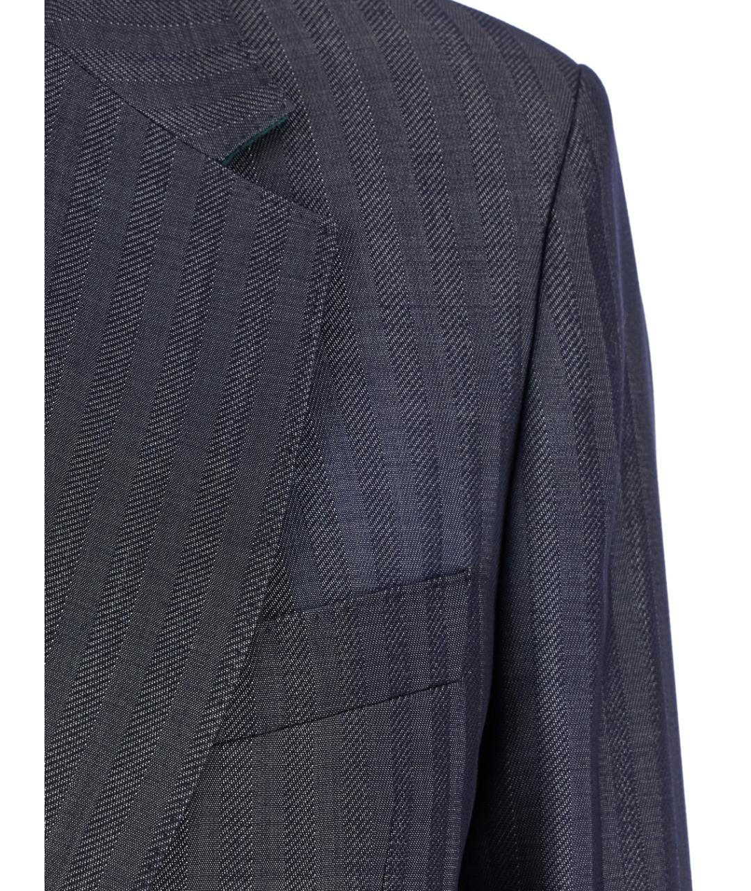 ETRO Серый шерстяной жакет/пиджак, фото 3