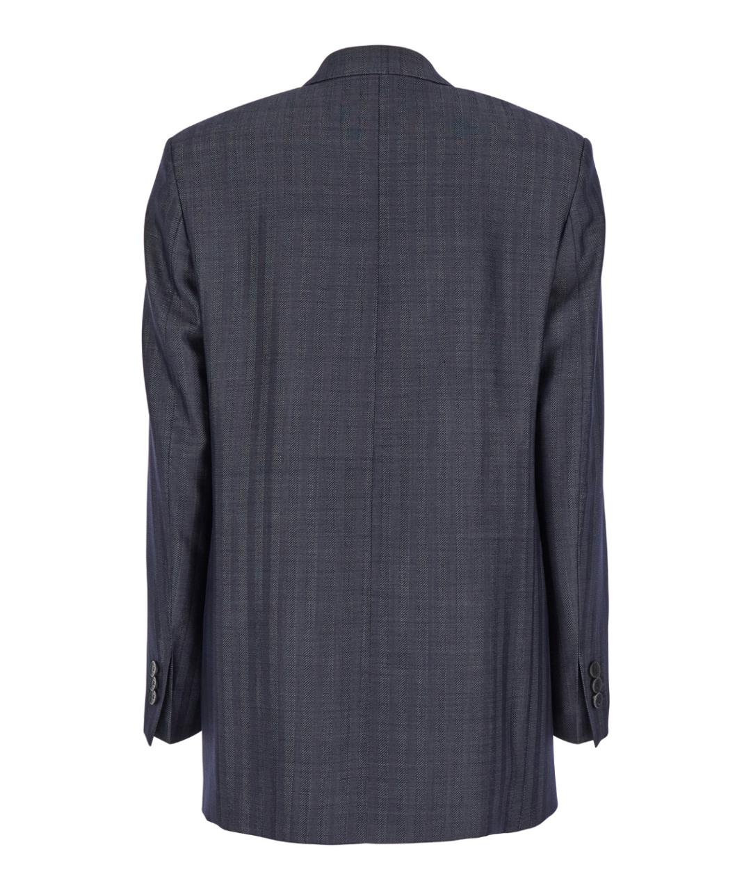 ETRO Серый шерстяной жакет/пиджак, фото 2