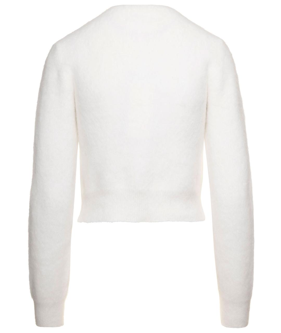 MAISON MARGIELA Белый шерстяной кардиган, фото 2