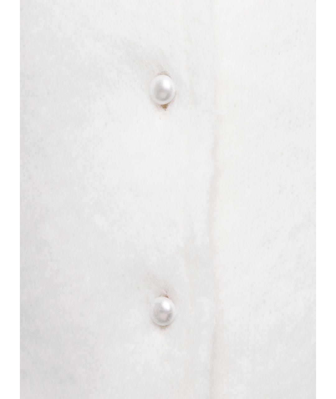 MAISON MARGIELA Белый шерстяной кардиган, фото 3