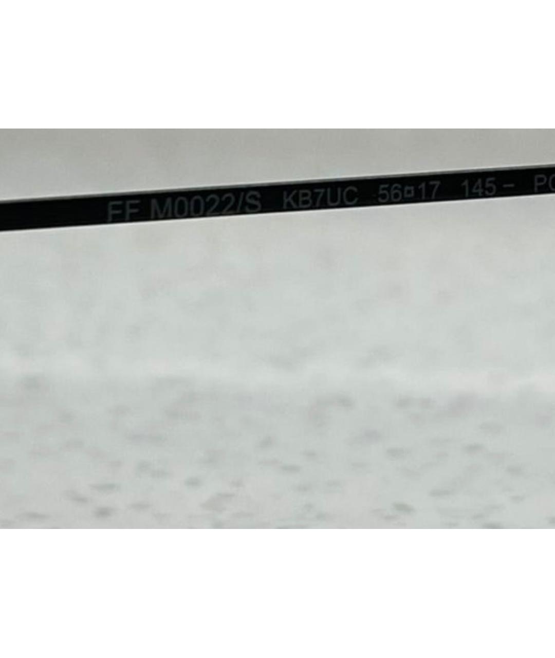 FENDI Зеленые металлические солнцезащитные очки, фото 6