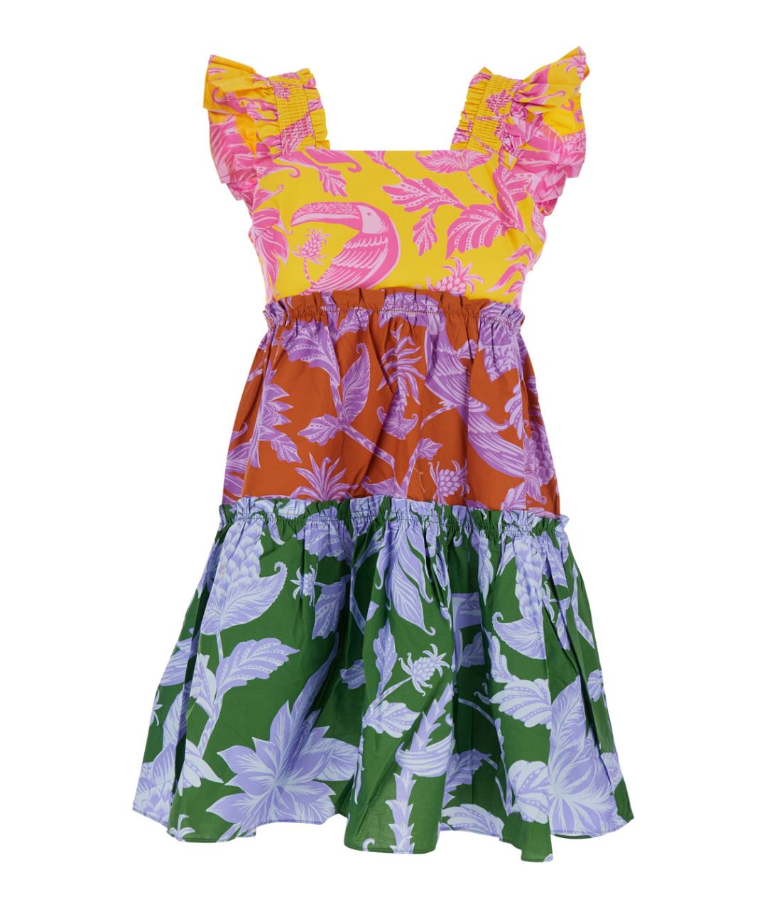 FARM RIO Мульти хлопковое повседневное платье, фото 1