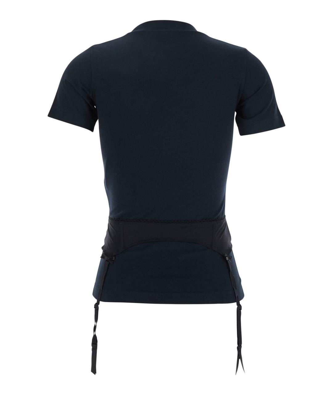 BALENCIAGA Черная хлопковая футболка, фото 2