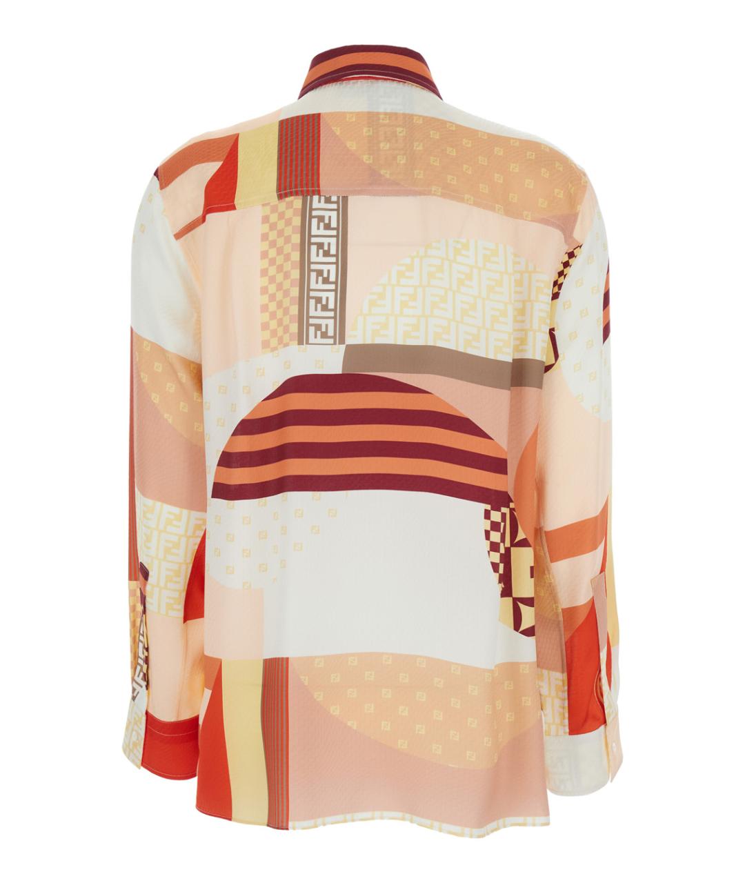 FENDI Мульти шелковая рубашка, фото 2