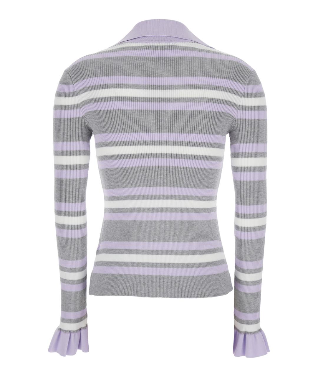 SELF-PORTRAIT Серый вискозный джемпер / свитер, фото 2